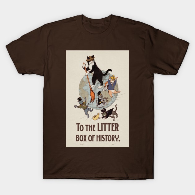 Soviet Cat - Litter Box of History T-Shirt by nathannunart